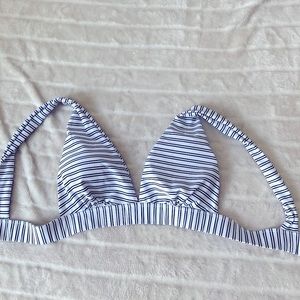 SHEIN Striped Bathing Suit Top L